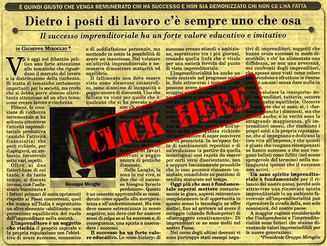 Dietro i posti di lavoro c'è sempre uno che osa
