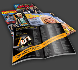pagina pubblicitaria Top Hairstylists su OGGI