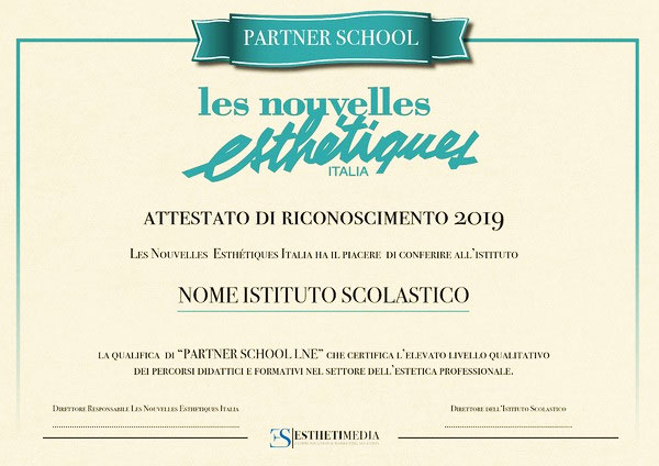 certificato Les Nouvelles Estetiques