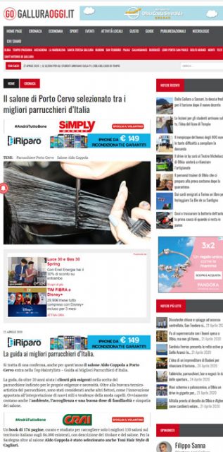Gallura Oggi Pubblica i Migliori Parrucchieri della Sardegna Top Hairstylists 2020
