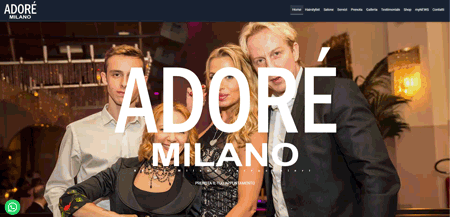 Adore Milano nuovo sito web