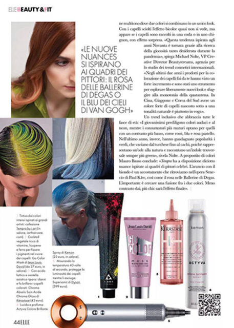 Mauro Basso ❤ hairstylist di NORMA HAIR STUDIO- Bolzano- è sulla rivista ELLE !
