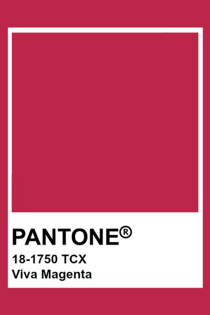 PANTONE ❤️ presenta VIVA MAGENTA - Colore dell'Anno 2023