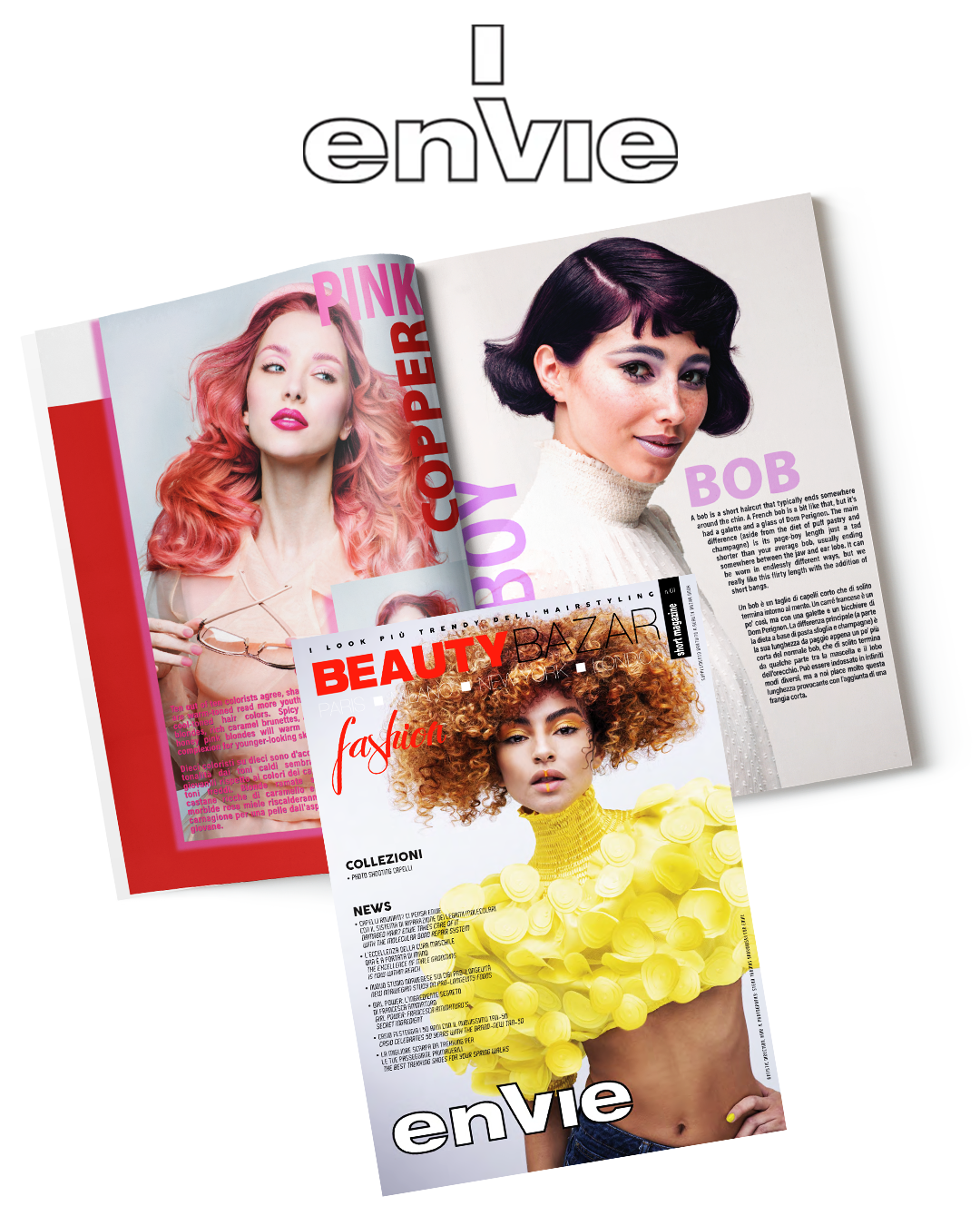 ENVIE ❤️ è sulla copertina di BEAUTY BAZAR Fashion !