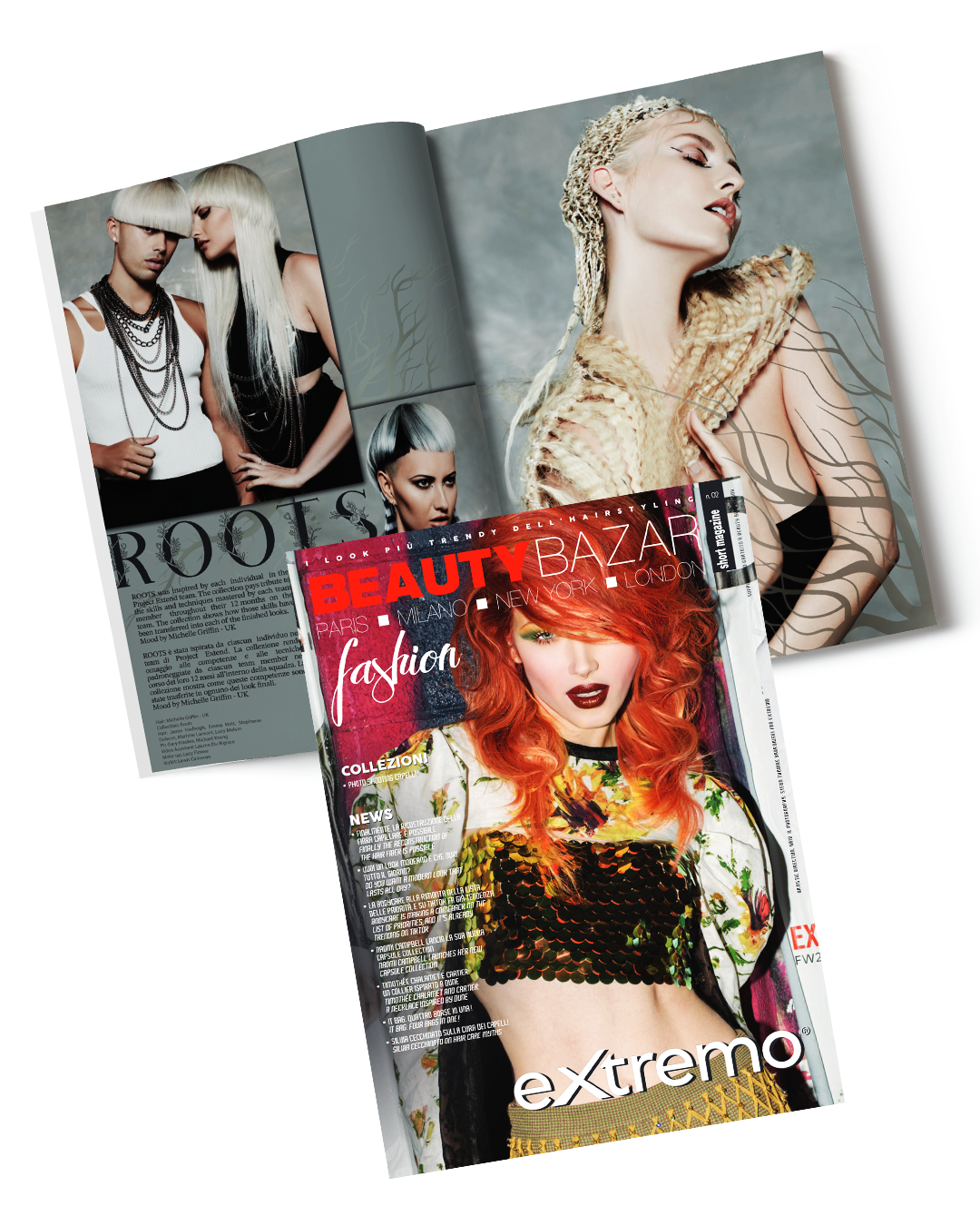 EXTREMO ❤️ è sulla copertina di BEAUTY BAZAR Fashion !
