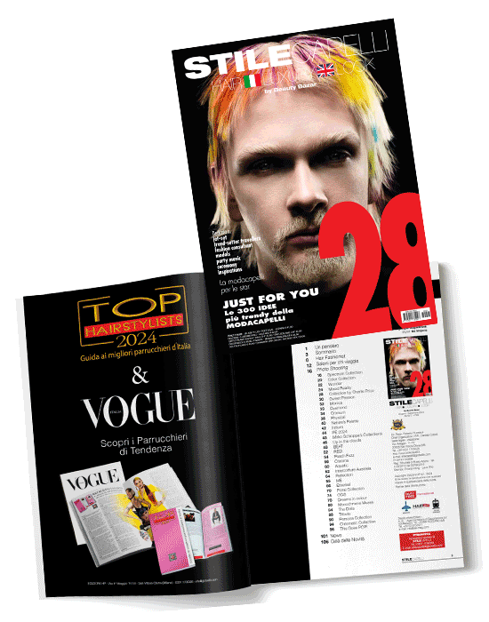 i TOP ❤️ HAIRSTYLISTS 2024 - Guida ai Migliori Parrucchieri d'Italia - sono pubblicati su STILECAPELLI n. 28 i TOP ❤️ HAIRSTYLISTS 2024 - Guida ai Migliori Parrucchieri d'Italia - sono pubblicati su STILECAPELLI n. 28