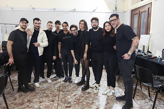 TONI PELLEGRINO❤️Hair Fashionist - e il suo team alla Milano Fashion Week