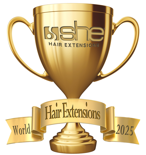 SHE ❤️ HAIR EXTENSIONS, sponsor di TOP HAIRSTYLIST, è stata premiata come Miglior Azienda di Extensions per Parrucchieri